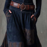 Lunori™ | Maxi šaty z semiše Michelle