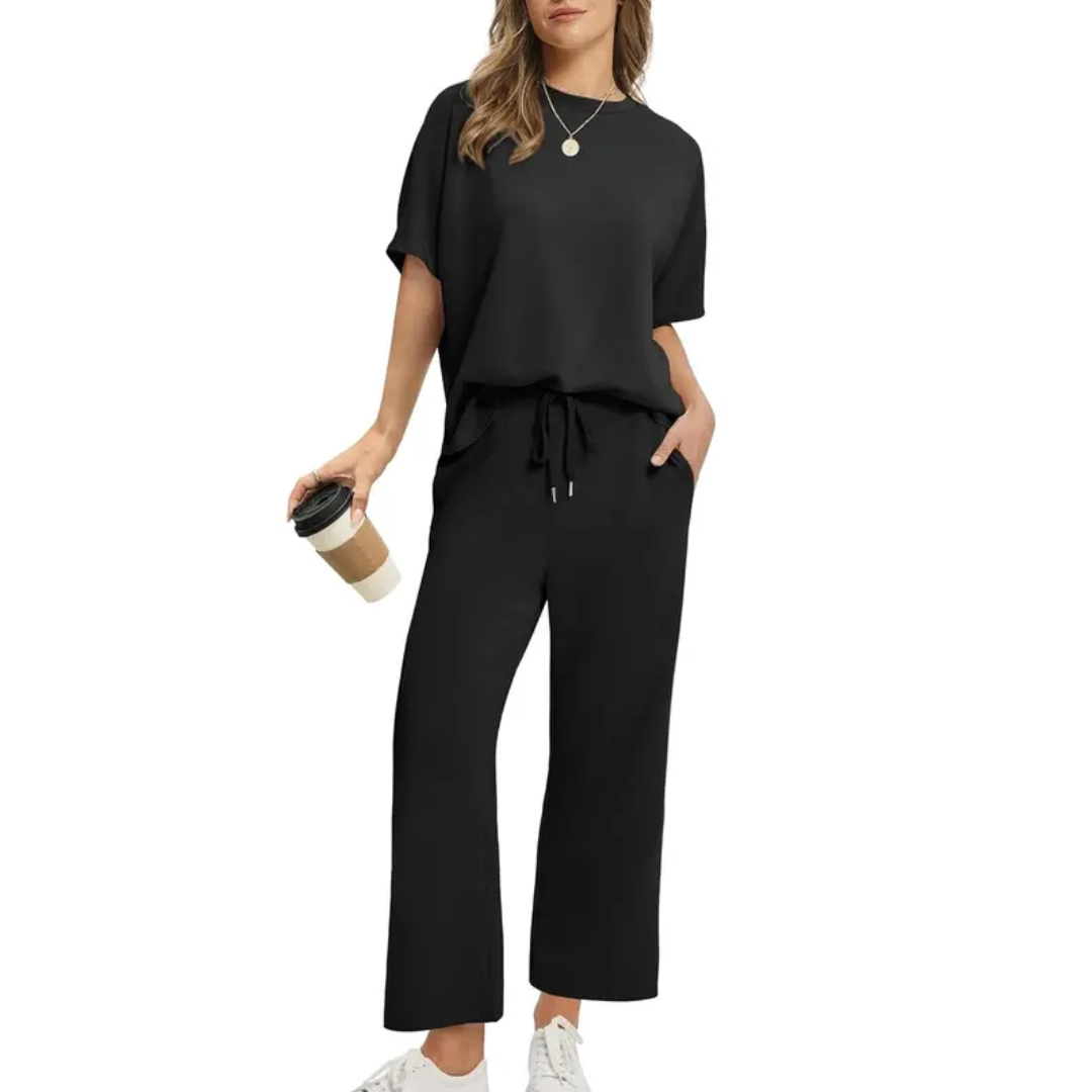 Emily™ - Oversized široké kalhoty dvoudílná souprava