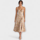 Zipporas - Přizpůsobený dress s moderním jarním květinovým potiskem