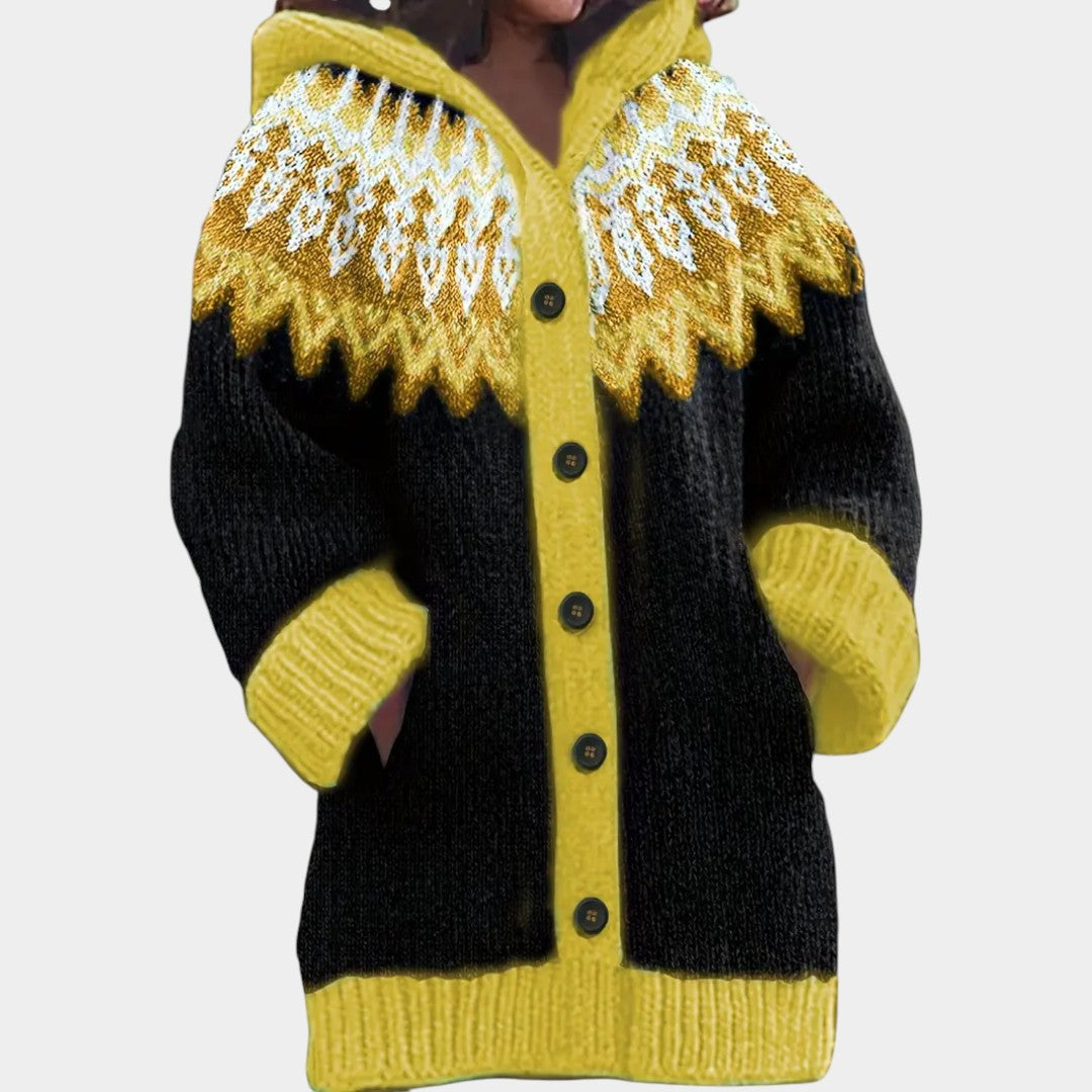 Klára - Ležérní kardigan s kapucí