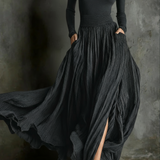 Raquel | Vestido maxi de cintura alta