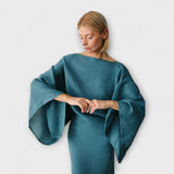 Dana - Kimono šaty vyrobené z lnu a bavlny