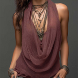 Brianna - Pletený top bez rukávů dvoudílná souprava